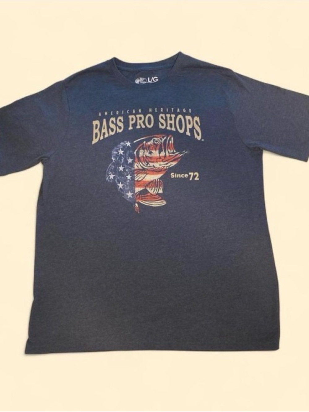 Bass Pro Shops Navy Blue American Heritage Bass Graphic Tee